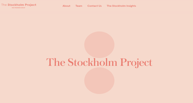 The Stockholm Project website